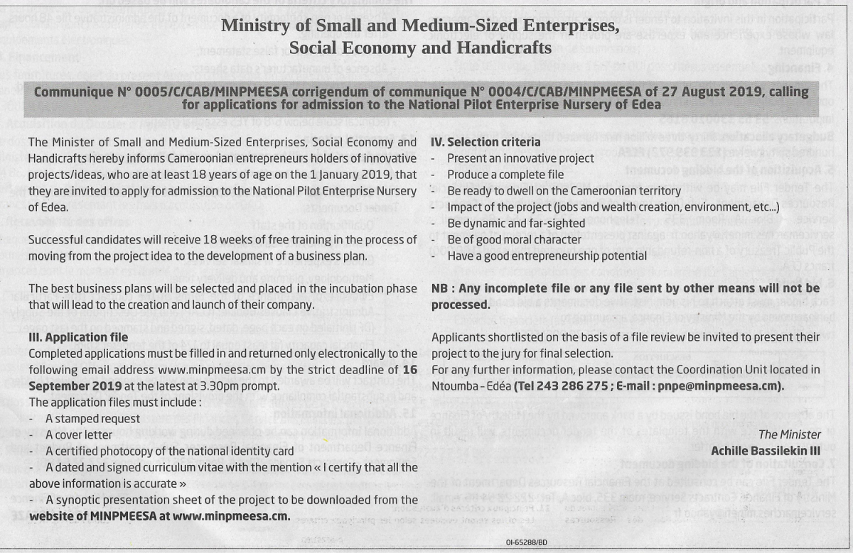 National Public SMEs Nursery