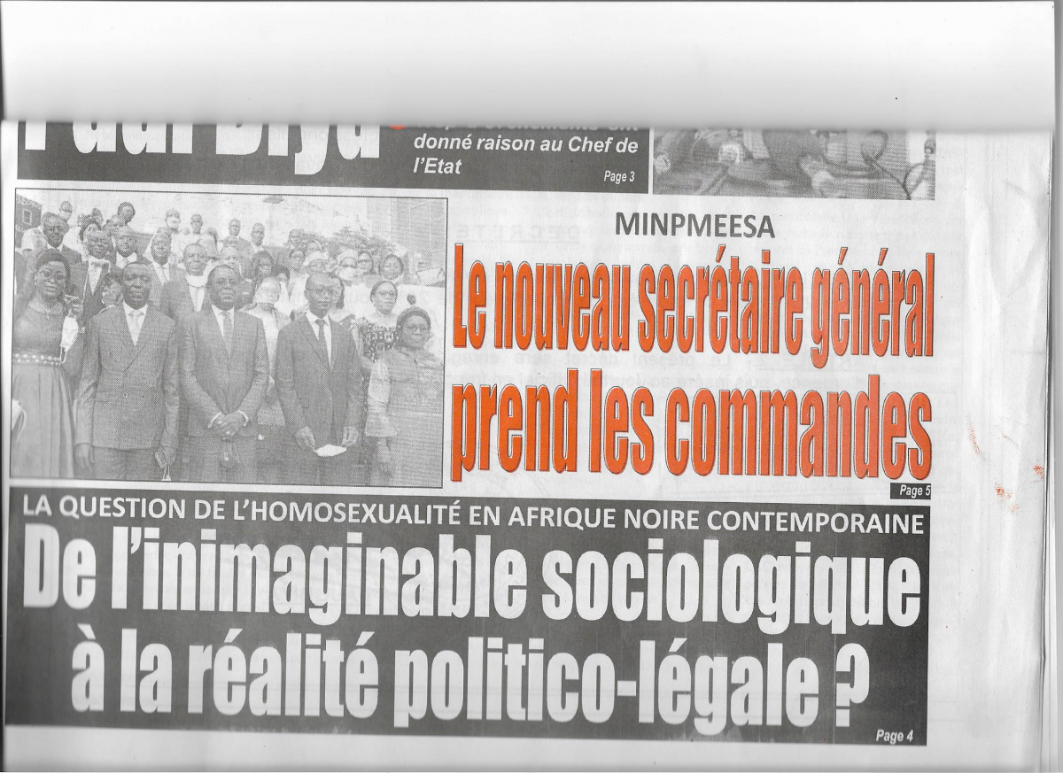 installation du nouveau Secrétaire Général du MINPMEESA