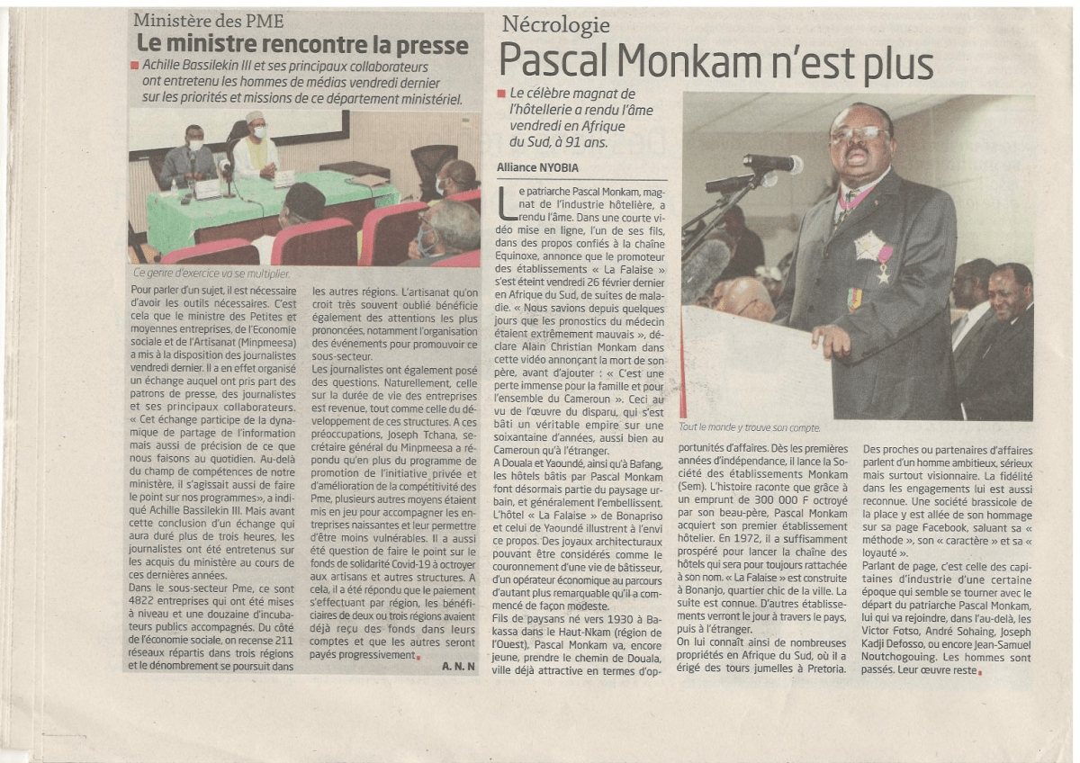 Le MINPMEESA face à la presse