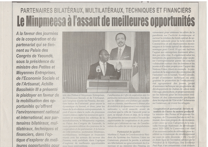 Première édition des Journées de la Coopération et du Partenariat