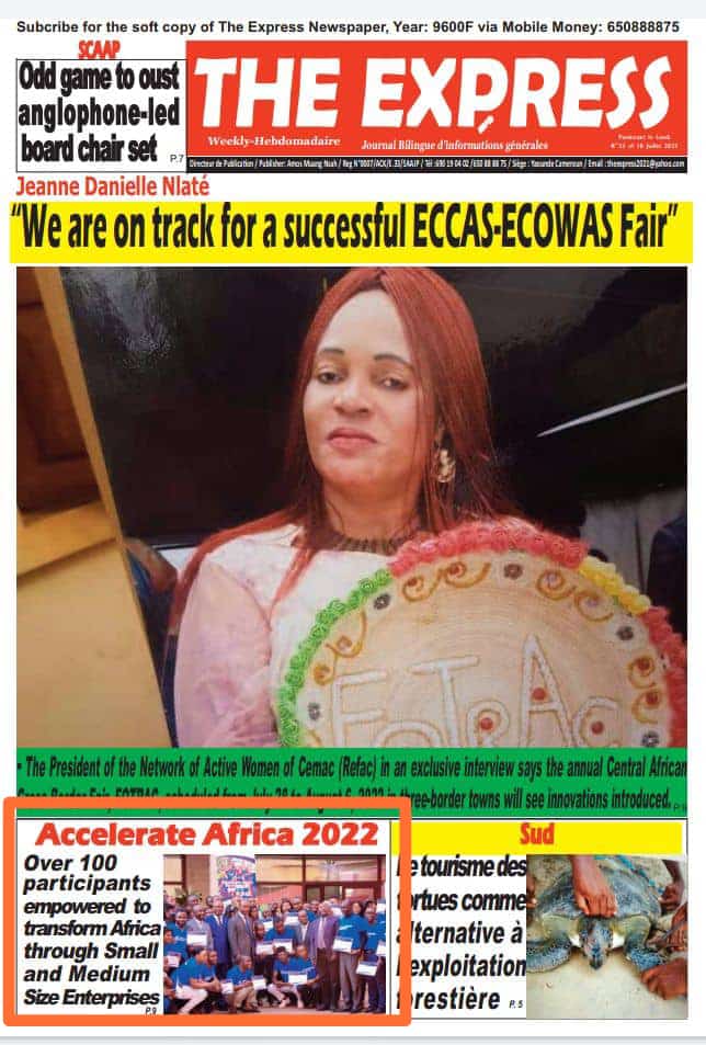 LE MINPMEESA CLOTURE L’ACCELERATE AFRICA BOOTCAMP